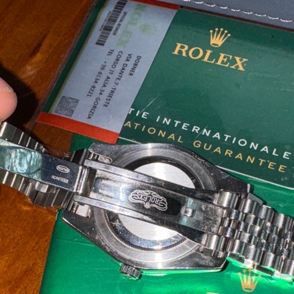 Rolex Gold and Silver Watch with Diamond Markers - Picture 3 of 12